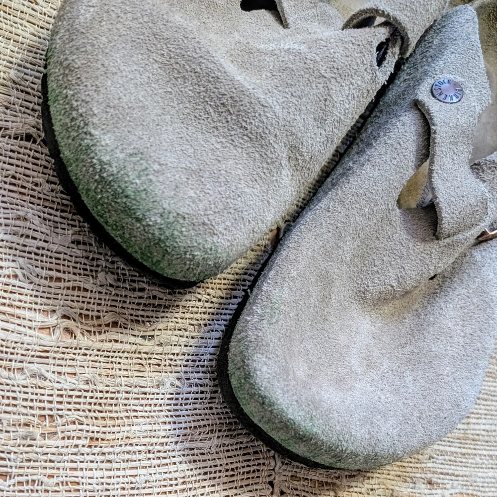 Birkenstock Boston Clog Taupe Soft Footbed Men's Size 6 - Picture 5 of 7